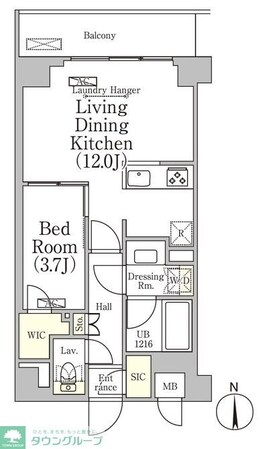 ベルファース大森山王の物件間取画像